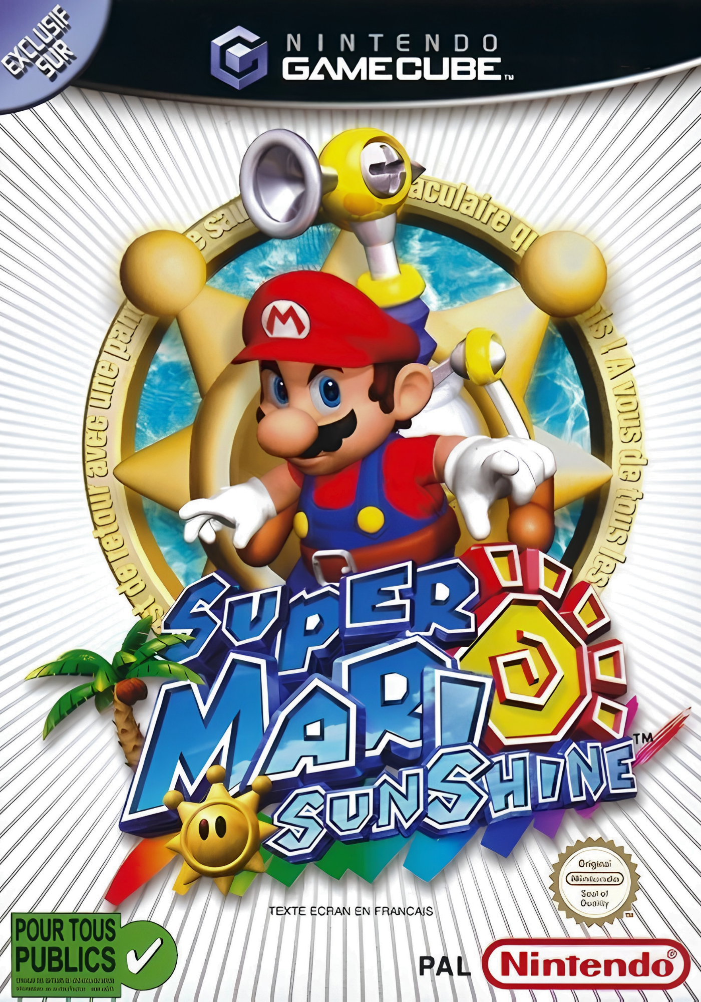 Jaquette Super Mario Sunshine GameCube