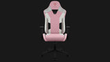 Fauteuil gamer ThunderX3 TC3 MAX Sakura White blanc et rose, vue de face