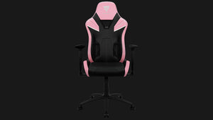 Fauteuil gamer ThunderX3 TC5 noir et rose vu de face