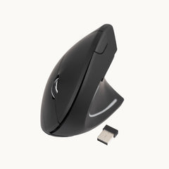 Souris sans fil ergonomique verticale TooQ TQMWG-1104-B (Noir)