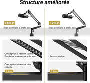 Bras pour Micro à Vis - Noir - Tonor