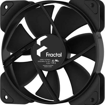 Ventilateur PC Fractal Aspect 12 PWM Noir — dans le même univers que Adaptateur ATX 8 broches femelle vers mâle coudé 180° – GPU – Noir
