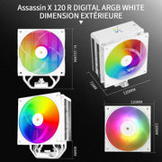 Ventirad Thermalright Assassin X 120 R Digital RGB - Blanc