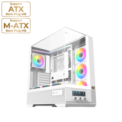 Boîtier PC Xigmatek Vision Blanc - Moyen Tour E-ATX