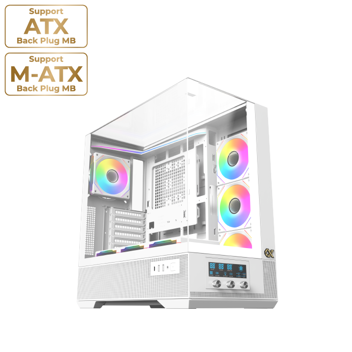 Boîtier PC Xigmatek Vision Blanc - vue principale