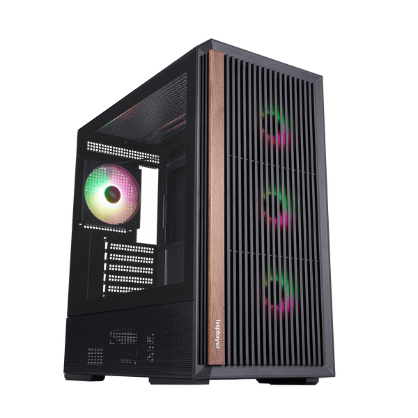 Boîtier PC 1stPlayer WD7 ARGB Noir - vue principale