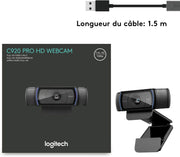 Webcam Logitech HD Pro C920