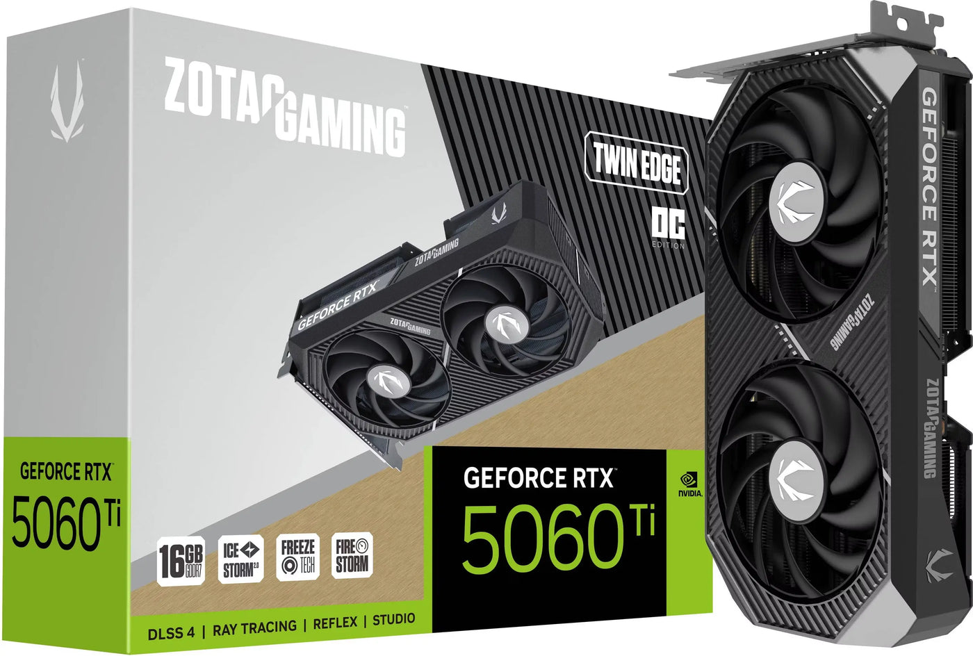 Zotac GeForce RTX 5060 Ti 16 Go Twin Edge OC Noir