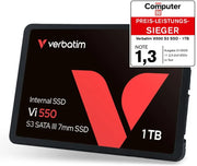 Disque SSD Verbatim VI 550 S3 1 To noir avec logo rouge