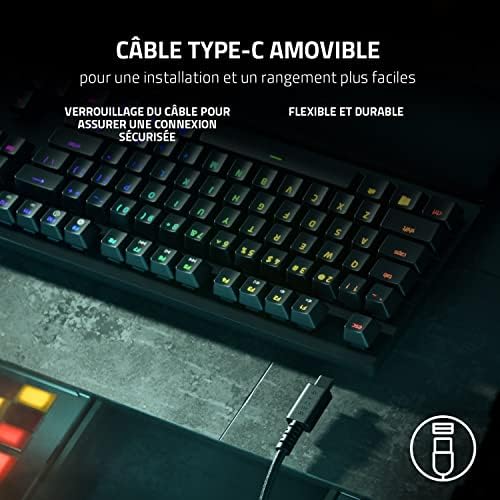 Razer Huntsman V2 Tenkeyless - Noir avec Repose Poignets image 1