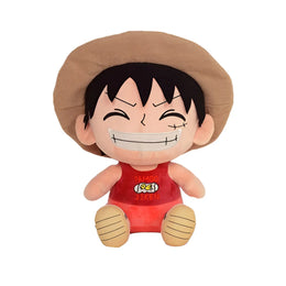 Peluche One Piece - Luffy Yeux Fermés - 25cm