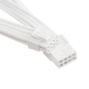 Câble rallonge blanc ATX EPS PCI-E pour alimentation PSU en plastique