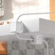 Pince magnétique réglable bureau gestion câbles LED murale blanche minimaliste