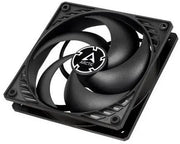 Ventilateur ARCTIC P12 PST 12cm noir avec logo central et pales courbes