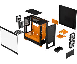 Fractal Design Pop Air - RGB Orange Core TG Clear Tint image 11