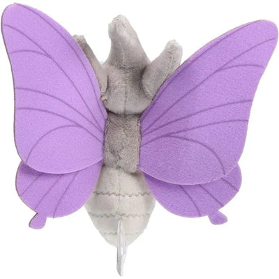 Peluche Pokémon Aeromite violette en forme de papillon 15 cm dos