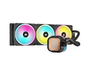 Refroidisseur CPU liquide CORSAIR iCUE Link H150i RGB 360mm AIO noir avec ventilateurs illuminés