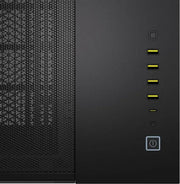 Tour Corsair 6500X Noir noire avec panneau mesh et 4 ports USB jaunes lumineux