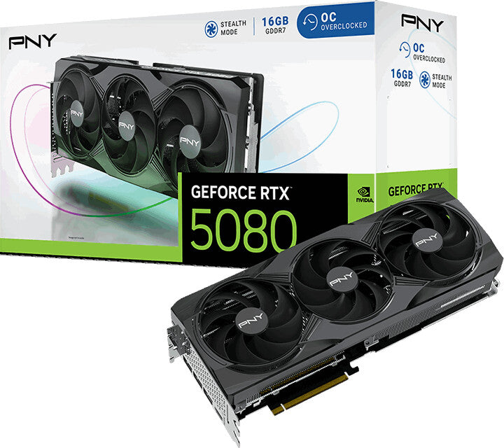 PNY Carte Graphique GeForce RTX™ 5080 16GB OC Triple Fan DLSS 4 image 0