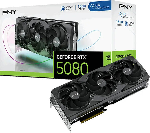 PNY PNY Carte Graphique GeForce RTX™ 5080 16GB OC Triple Fan DLSS 4