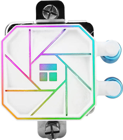 Radiateur octogonal blanc Thermalright Aqua Elite 360 ARGB avec LED arc-en-ciel