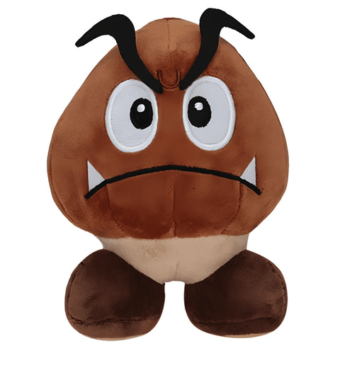 Peluche Goomba Super Mario Bros 15 cm marron aux cornes noires