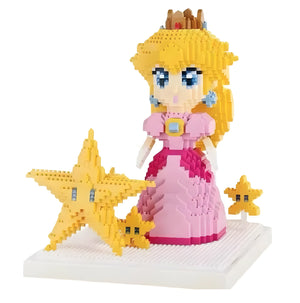 Bricks  Super Mario Bros - Modèle Princesse Peach & Etoile Jaune