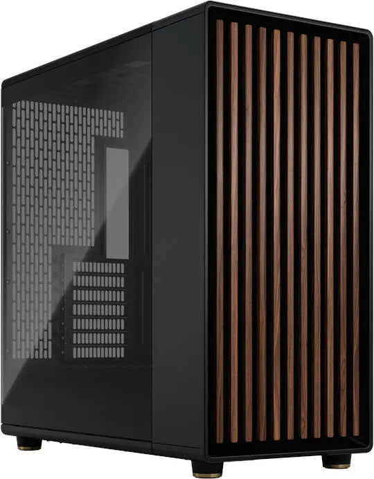 Fractal Design North XL Charcoal Black TG Dark panneau latéral noir et grain bois verre trempé