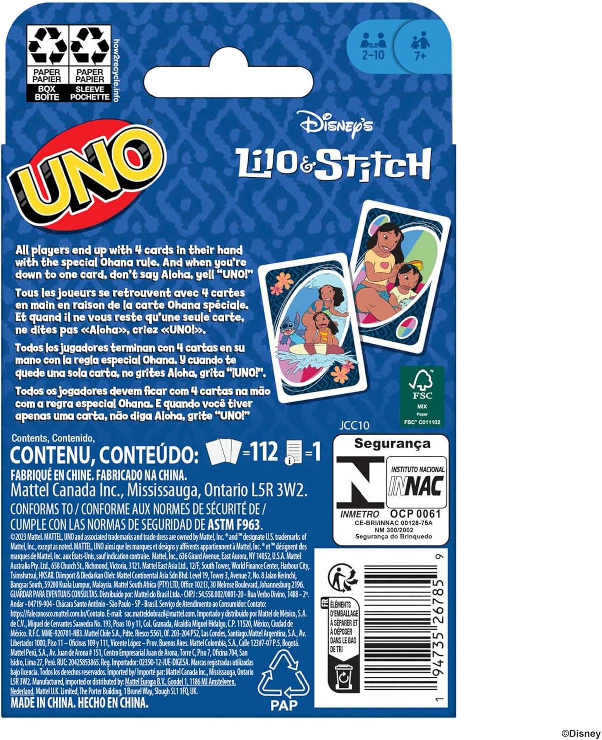 Uno Édition Spéciale - Lilo & Stitch Édition 2025 image 1