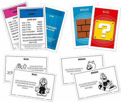 Cartes Monopoly Nintendo Collector édition française avec Mario, briques et blocs ?