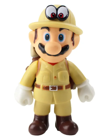 Figurine Super Mario Odyssey- Mario & Casquette Cappy  - 04- 15 cm image 0