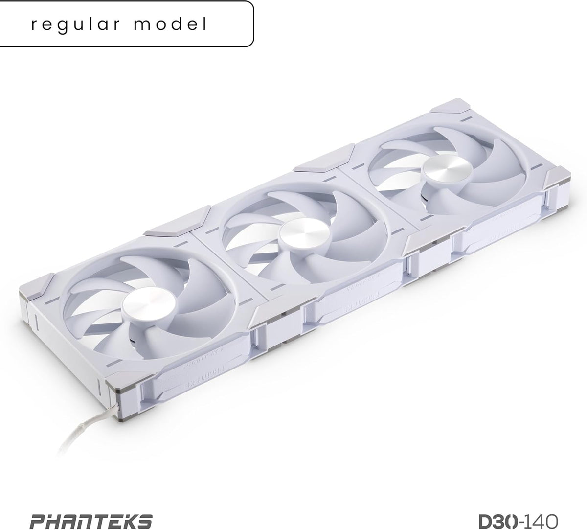 Lot de 3x Phanteks D30 Regular Airflow RGB - 14cm - BLANC image 1