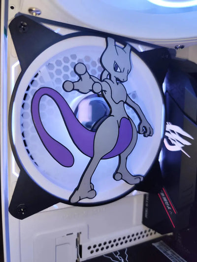 Grille ventilateur PC Pokémon 120/140mm Mewtwo illuminée