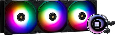 Boucle de refroidissement liquide noire triple-ventilateurs RGB Thermalright Frozen Notte 360 BLACK ARGB avec pompe circulaire Thermaltake