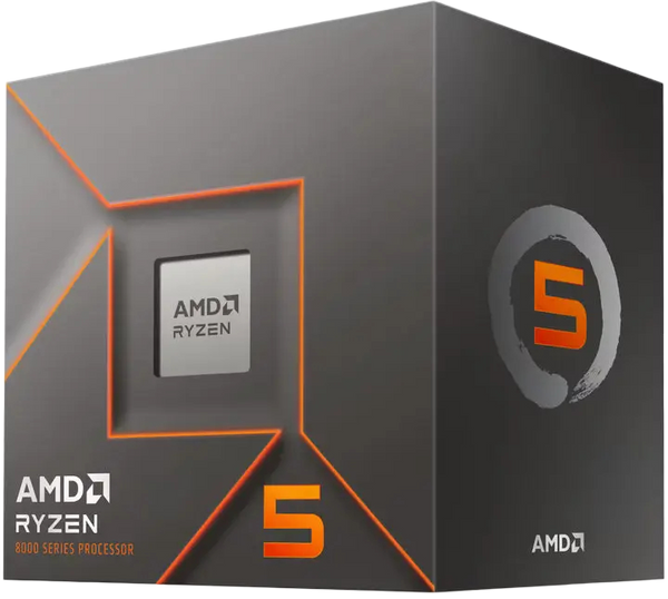 AMD Ryzen 5 8400F - AM5 - 6 Cœurs - 4,2 GHz / 4,7 GHz — dans la même gamme que AMD Ryzen 7 9800X3D