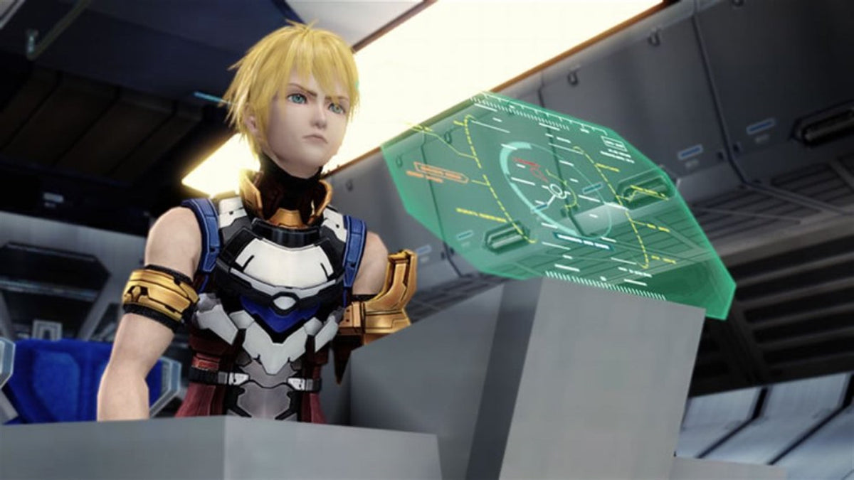 Edge aux commandes de son vaisseau dans Star Ocean: The Last Hope sur Xbox 360