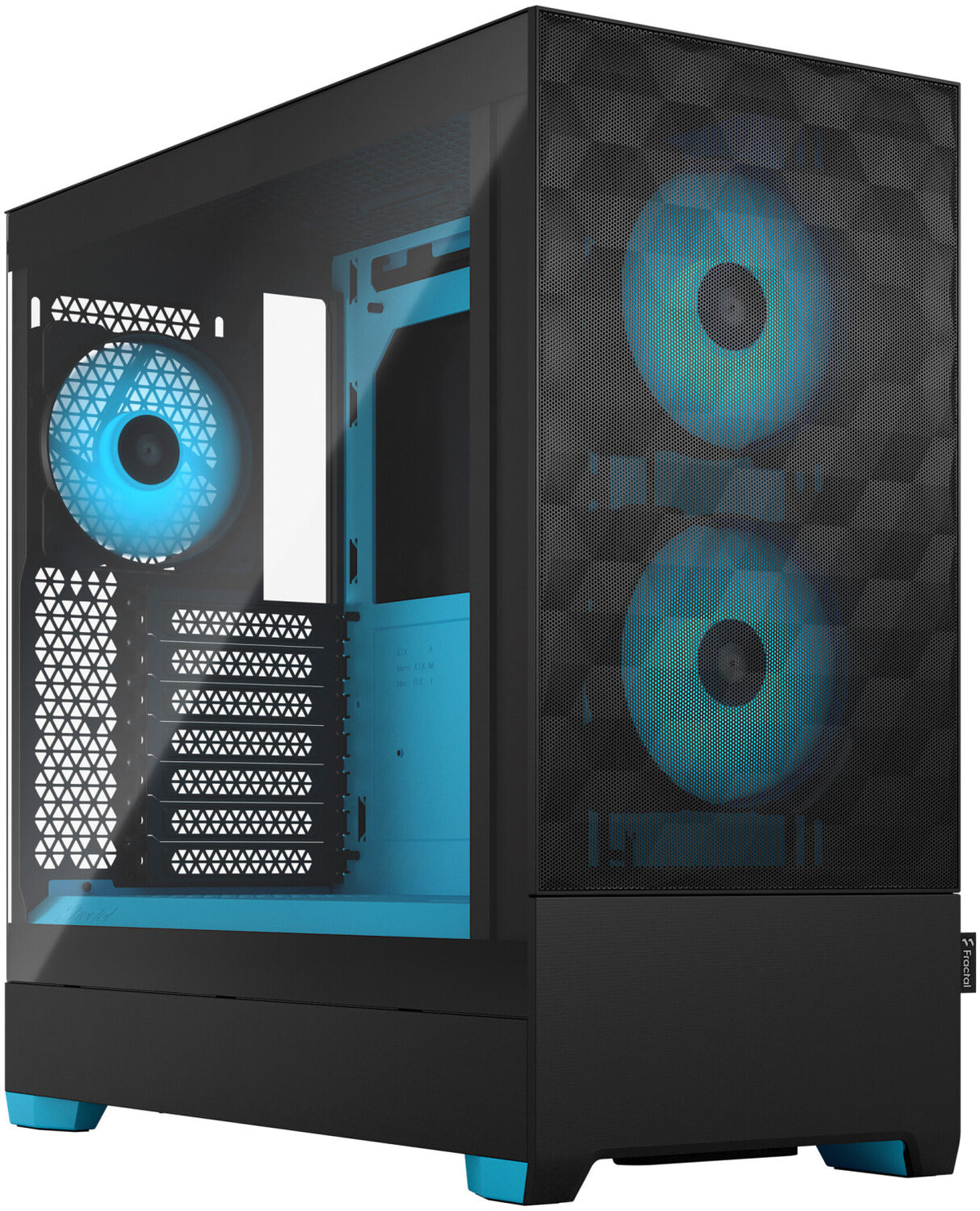 Fractal Design Pop Air - RGB Cyan Core TG Clear Tint image 0
