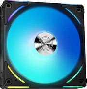 Ventilateur Lian Li Uni Fan AL120 V2 RGB noir avec LED bleue et hub argenté