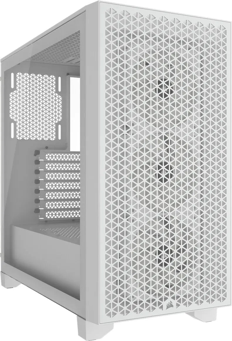 Boîtier PC Corsair 3000D RGB Airflow Blanc à côtés mesh blancs