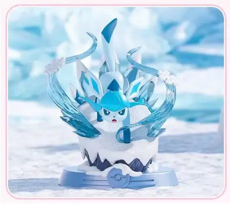 Figurine Pokémon Givrali givré sur glace avec effets gel, 12 cm