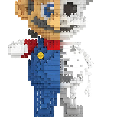 Bricks  Super Mario Bros - Modèle Mario Squelette — dans le même univers que Bricks de Construction Pokemon Coiffeton