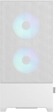 Fractal Design Pop Air RGB White TG Clear Tint, boîtier mesh blanc avec ventilateurs RGB bleu-violet