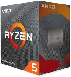 Boîte processeur AMD Ryzen 5 4500 AM4 6 cœurs 12 threads gris orange texturé