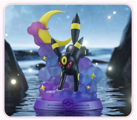 Noctali Pokemon 12 cm – Figurine Collector sur Nuage avec Lune Lumineuse image 0