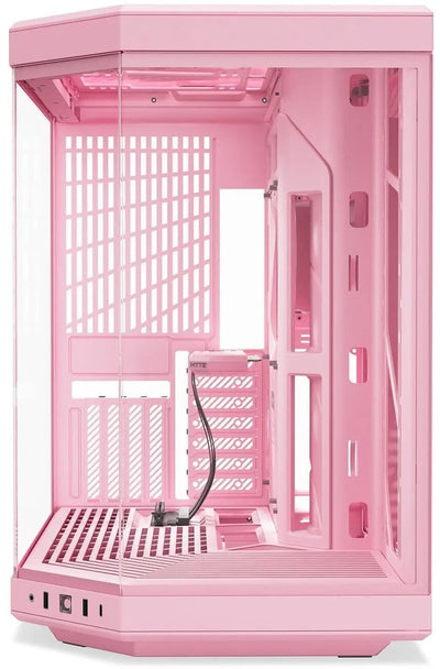 Boîtier PC HYTE Y70 ROSE rose hexagonal avec panneau latéral transparent