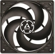 Ventilateur Arctic P12 Slim PST 12cm noir, design angulaire avec accents blancs