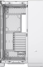 Corsair 6500X Blanc : boîtier blanc au design minimaliste à motifs géométriques