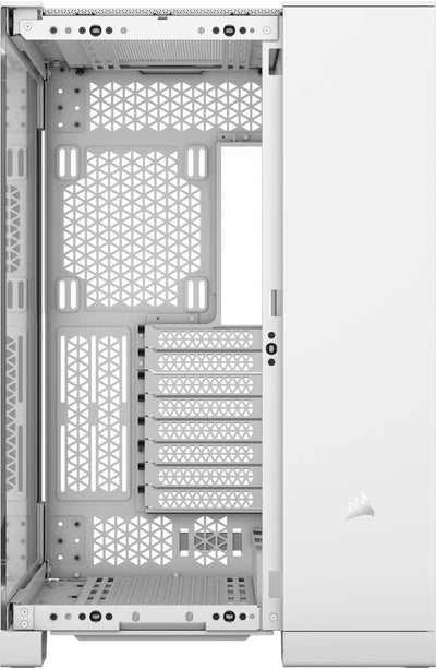 Corsair 6500X Blanc : boîtier blanc au design minimaliste à motifs géométriques