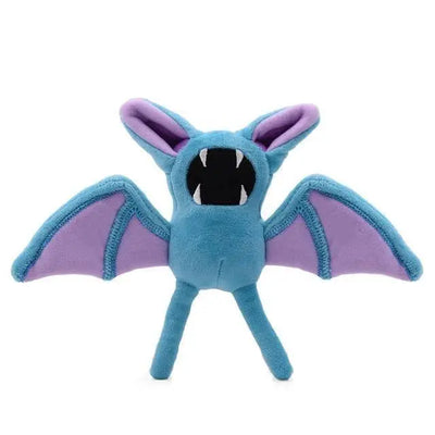 Peluche Pokémon Nosferapti 20 cm coton doux corps bleu clair oreilles et ailes violettes
