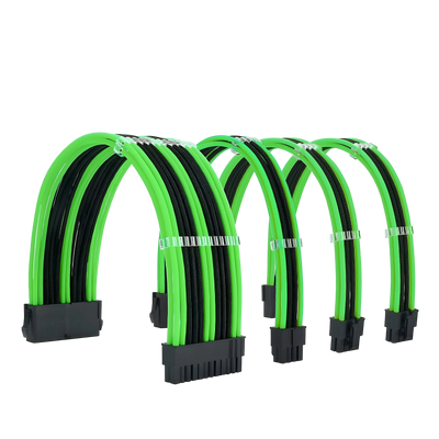 Rallonges Câbles Alimentation Vert Noir